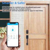 ประตูล็อคอัจฉริยะด้วยลายนิ้วมือแบบไร้กุญแจ Wifi ที่ล็อคประตูทางด้านหน้าปลดล็อกด้วยแป้นอิเล็กทรอนิกส์เพื่อความปลอดภัยของสำนักงานบ้าน