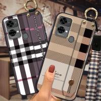 Anti-dust Lanyard Phone Case For Oukitel C33 Waterproof classical Luxury Wrist Strap Durable Dirt-resistant Kickstand