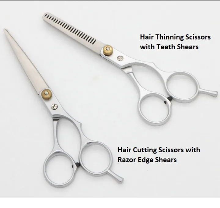 Professional Hair Cutting Scissors Hairdressing Trimming Thinning Teeth  Shear Pet | Lazada Singapore