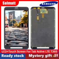 Salmatt อะไหล่หน้าจอจอแสดงผล LCD ดั้งเดิมสำหรับชิ้นส่วนจอสัมผัสแอลซีดีของเครื่องแปลงดิจิทัล T365 Samsung Galaxy Tab Active LTE พร้อมเครื่องมือซ่อมฟรี