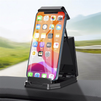 Pemegang Efon Kereta Ung Berdiri Di Papan Pemuka Kereta Fit 4-11 Inci Efon Bimbit Tablet Hoder untuk Pro Max Xiaomi Samsung GPS