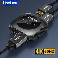 HDMI Splitter 1 In 2 Out 4K 60Hz HDMI Switch 2 In 1 Out HD-Compatible Switcher Adapter for Xiaomi Mi TV Box PS5 PS4 PC Laptop