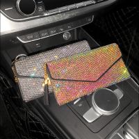 Bling Rhinestone Fashionable New Women Long Wallets Crystal Diamond Lady Clutch Bag Key Card Bag Coin Purse Holder For Girls