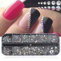 Strass Rhinestone Decoration Mixed Size Flatback Gem for Manicure