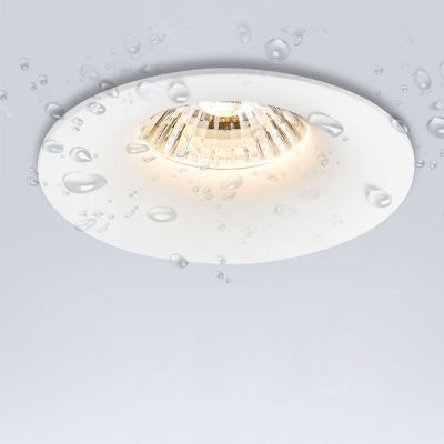 【LZ】♝✔  Recesso LED Spotlight com Fitting Frame impermeável ao ar livre varanda cozinha banheiro halogênio pontos de teto lâmpada MR16 IP65