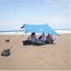Anti - UV UPF50+ fabric beach canopy canvas: 195 cm x 195 cm. - blue