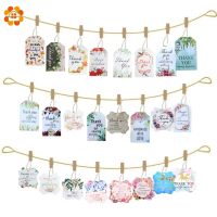 【CW】 50Pcs Tag Paper Thank You Label Wedding/candy/baby Products Tagging Supplies