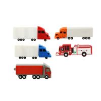 Hot Cartoon Mini Pendrive Fire Truck Usb Flash Drive Fire Engine Pen Drive U Disk 4GB 8GB 16GB 32GB Flash Memory Sticks Storage