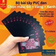 Bài tây PVC đàn hồi dẻo dai chống nước mạ vàng 18k cao cấp