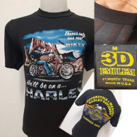 เสื้อผ้าบางฮาเลย์ Harley-Davidson ผ้ามุ้งบางใส่สบาย สไตล์วินเทจ ป้ายVintage 3D EMBLEM S-5XL