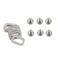 6Pcs น้ำหนักเบาสำหรับ Titanium Alloy Bolts Spacers Mountain Bike Pedal Cleats Bolts &amp; Spacer สำหรับ LOOK KEO Road Bike Accesso