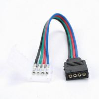 PVC Plastic 4PIN Male/Female Connector Wire Cable For 3528 5050 RGB LED Strip Light Female Male Connector Cable