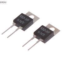 ERDU 2pcs ปกติเปิด Thermal SWITCH Temperature SENSOR Thermostat KSD-01F 70 degC