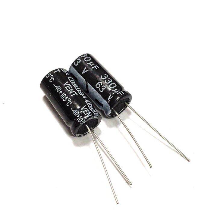 20pcs 330uF 63V 330MFD 63Volt ±20% -40+105C Aluminum Electrolytic ...