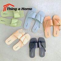 Thing a Home รองเท้าเเตะเเฟชั่น แบบสวม สีสวย สไตล์เกาหลี