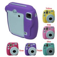 กระเป๋ากล้องวิดีโอใหม่เคสซีลิโคน PVC สำหรับ Fujifilm Instax Mini 8 Fuji Mini-8ป้องกันถุงคลุมกระเป๋า