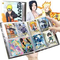 80/160PCS Album Naruto Cards Holder Book Letters Paper Games Children Anime Character Collection Kids Gift Playing Card Toy