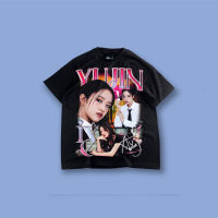 【HOT】เสื้อยืด kpop ลาย An yujin IVE100%cotton