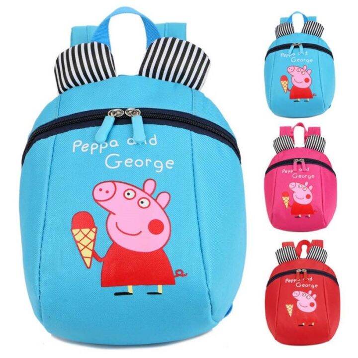 Peppa Pig Backpack For Kids Doll Cartoon Backpack AntiLoss Of