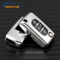 ▦ For Peugeot 107 207 307 308 407 607 3008 5008 For Citroen Xsara C5 C6 C8 TPU Car Remote Key Case Cover Shell Keyless Keychain