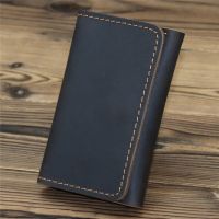 Genuine Leather Credit Card Holder New Arrival Vintage Card Holder Men Small Wallet Money Bag ID Card Case Mini Purse for Male Card Holders