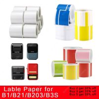 NiiMbot B1/B203 B21/B3s Label Printer Waterproof Anti Oil Tear Resistant Price Tag Pure Color Scratch Resistant Label Paper