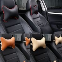 ►✳ 2 Pieces Car PU Leather Neck Pillows Comfortable Auto Seat Head Neck Rest Cushion Headrest Pillow Pad Fit For Honda Toyota