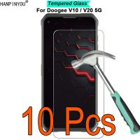 [Electronic film] 10ชิ้น/ล็อตสำหรับ Doogee V10 V20 5กรัม9H ความแข็ง2.5D อัลตร้าบางแกร่งฟิล์มกระจกนิรภัยป้องกันหน้าจอยาม