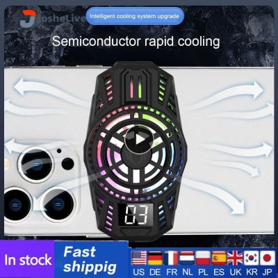 ❍✸ Cooling Artifact Gaming Radiator Mini Cooling Slient Fan Type-c Aluminum Mobile Phone Semiconductor Radiator Phone Accessories