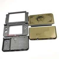 High Quality Faceplate Middle Housing Shell+Hinge Part Bottom Middle Shell+Battery Cover Case Gold Gray For NEW 3DS XL LL