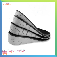 QUNED ความสูงเพิ่ม insoles สำหรับผู้หญิงผู้ชาย invisiable Boost แผ่นดูดซับกระดูกพรุน