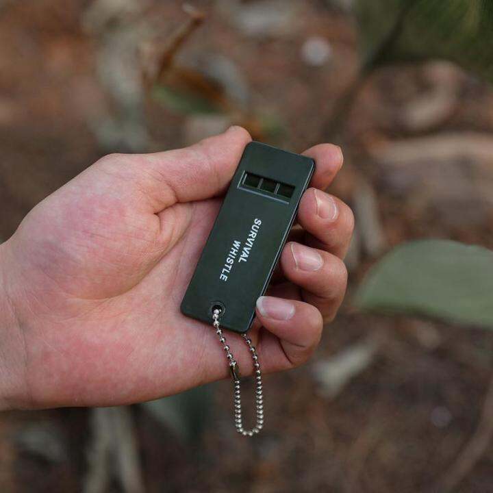 high-keychain-multifunction-referee-decibel-hot-3-frequency-hiking-whistle-sizecamping-survival-whistle-metal-mini-outdoor-rugby