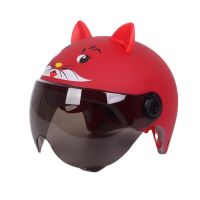 Childrens Motorcycle Helmet Head Protection Four Seasons Cute Hard Hat Cartoon Electric Car Half HelmetTH