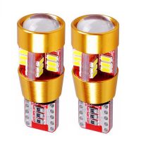 2pcs Newest T10 W5W 27 SMD 4014 LED Car Interior Light Marker Lamp 194 501 LED Bulbs Wedge Parking Dome Light Turn Side Bulb 12V Ceiling Lights