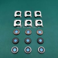 10 Set 100 Original New For Phone 8 Back Camera Glass Lens With Frame Accessories Camera Lens Metal Holder Cover Frame Cap