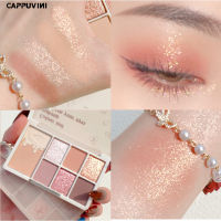 Cappuvini เกาลัดชานมข้าวโอ๊ตมี7สีแผ่นอายแชโดว์ Pearlescent ด้านนู้ดสีกาแฟโลกกันน้ำอายแชโดว์ทุกวัน