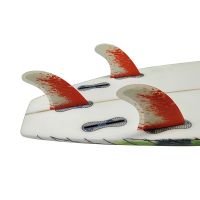 Surfboard Double Tabs 2 M/L Chopping Board Honeycomb Fins Tri Fin Set Fin Surfing Fin Fiberglass Surf Fins Red Color For Surfing