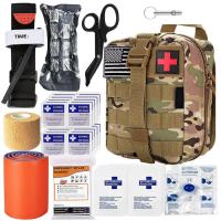 การอยู่รอดของทหาร IFAK Gear Molle Bag Medical Emergency Survival First Aid Kit Military Tactical Tourniquet Bandage for Camping-DFDAG STORE