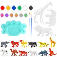 Paint Your Own Animals Painting Craft Kit Art Set Decorate Your Own for Kids Painting Forest Animals Kids Painting Kit Kids Arts And Crafts Drawing Kit amicably