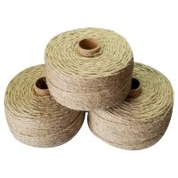 TEX100% Natural linen twine rope 100m/roll macrame cords 3pcs/lot for handmade packing DIY