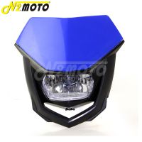 Dual Sport Motocross Enduro MX Universal ไฟหน้าไฟหน้าด้านหน้าหน้ากากสำหรับ Yamaha WR250 YZF WR450 Honda Kawasaki KLX XR CRF