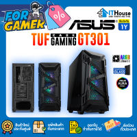 ?ASUS TUF GAMING GT301?ATX ขนาดกลางที่มีแผงด้านข้างเป็นกระจก Tempered Glass ?แผงด้านหน้าแบบรังผึ้ง ?พัดลม RGB 120mm.