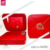 ?Best Seller?  ของแท้ รุ่นใหม่  Giorgio Armani Parfums Red  Pouch / BAG    ทำจากหนังแท้ อย่างดี สวยหรูทนทาน ด้านบนปั้มโลโก้ GA