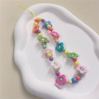 Anti-Lost Gift Bead Charm Flower Phone Mobile Strap New Style