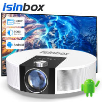 【ฟรี 80นิ้ว จอโปรเจคเตอร์+ขายึด】iSinbox iS10 โปรเจคเตอร์ 4K Full HD 1080P คุณภาพระดับ Android 9 เชื่อมต่อกับ wifi โปรเจคเตอร์มินิ ต่อกับมือถือ รับประกัน 1 ป