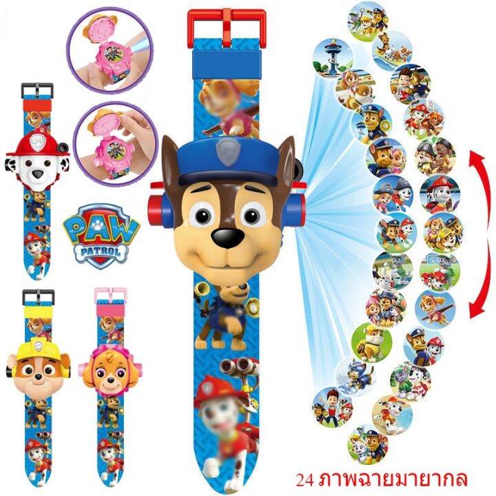 xma-นาฬิกาเบ็นเท็น-ของเล่น-นาฬิกาเด็กฉายภาพได้-22-รุ่น-paw-patrol-ไอรอนแมน-สไปเ-นาฬิกาฉายภาพสำหรับเด็ก-iron-man