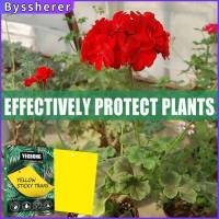 Byssherer 10/20/30PCS Dual-Sided Yellow Sticky Fly Traps for Flying Plant Insect Such as Fungus Gnats  Whiteflies  Aphids  Leafminers Thrips