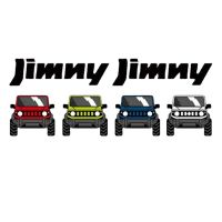 【cw】 Applicable to Jimny Bumper Stickers off-Road jimny Bell Cool Modification Side Window Rear Gear Latte Art Glass Pasting Decorative Sticker ！