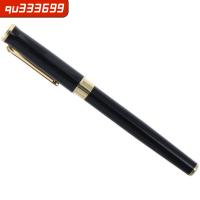 QU333699 สีดำสีดำ ปากกาหมึกหมึก โลหะสำหรับตกแต่ง ปากกาหมึกซึม ทนทานต่อการใช้งาน ปากกาของขวัญ ออฟฟิศสำหรับทำงาน