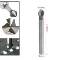 สว่านสว่านเหลางานช่างไม้ Hss Countersink Drill ชุดบิต3ขลุ่ย90องศา6.3/8.3/10.4/12.4/16.5/20/5เจาะรูสกรูเอ็มเอ็ม